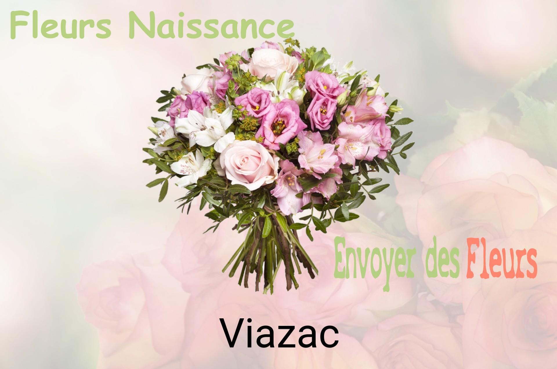 Bouquet de fleurs de naissance livré à Viazac